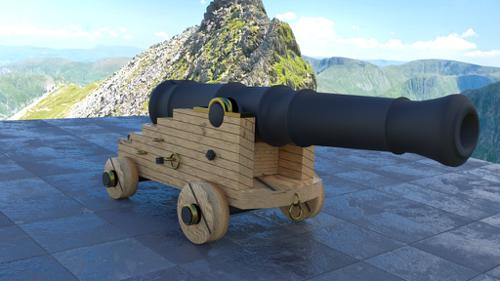18 pounder naval cannon  preview image